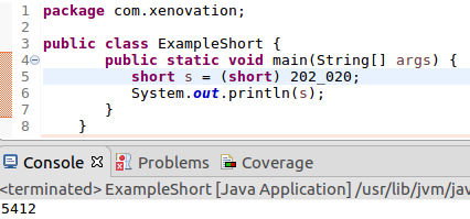 java-short